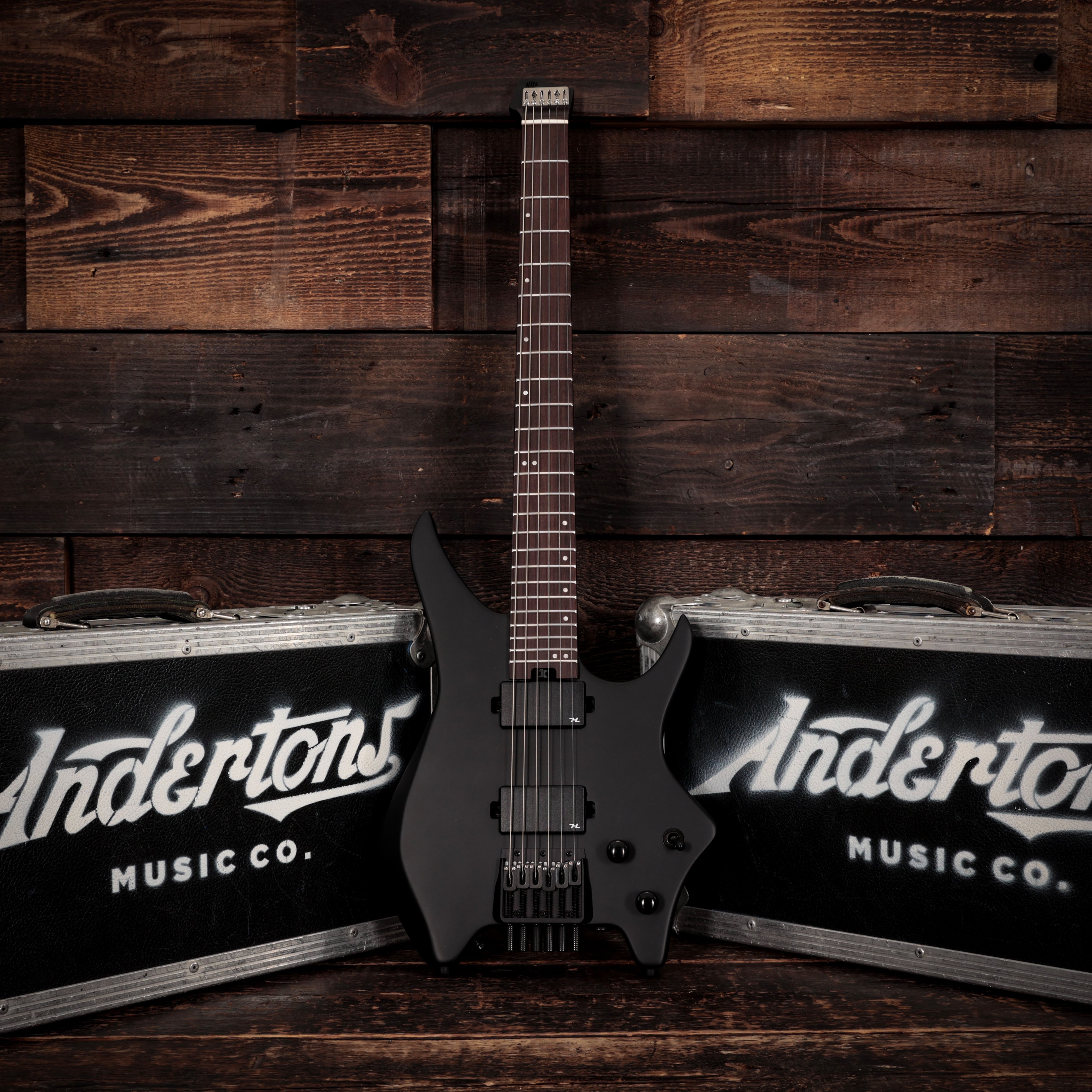 HILS NEXT HN3 Headless Electric Guitar in Satin Black - Andertons